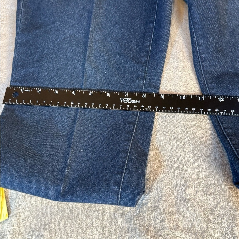 NWT Style & Co. Ladies Size 10 Rail Straight Dark Wash Mid-Rise Dress Jeans - Picture 9 of 13